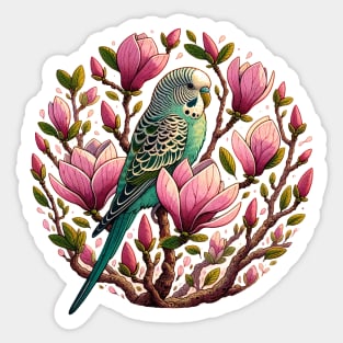 Magnolia Parakeet Sticker